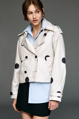Crop Trench Coat Jacket