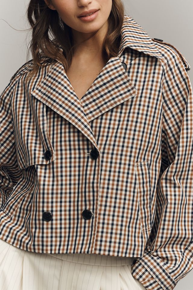 Maeve Crop Trench Coat #1