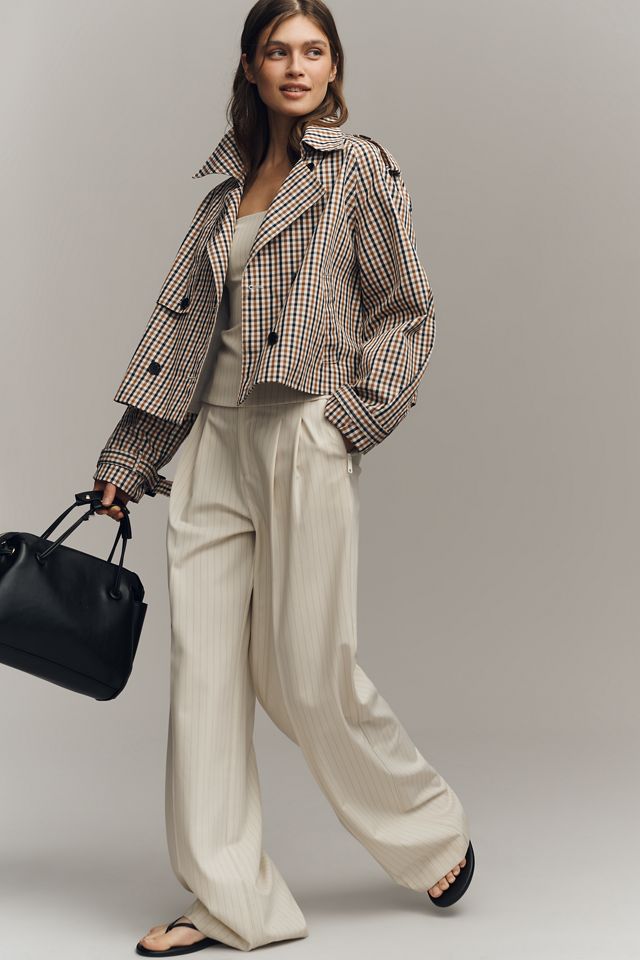 Maeve Crop Trench Coat #2