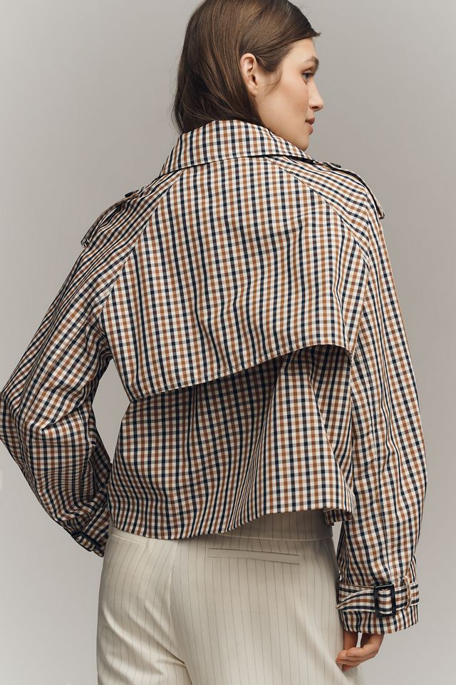Maeve Crop Trench Coat #3