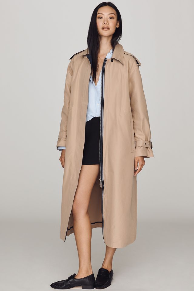 Maeve Cinched-Waist Trench Coat #1