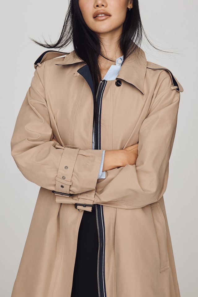Maeve Cinched-Waist Trench Coat #3