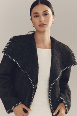 Boucle Cocoon Coat | Anthropologie