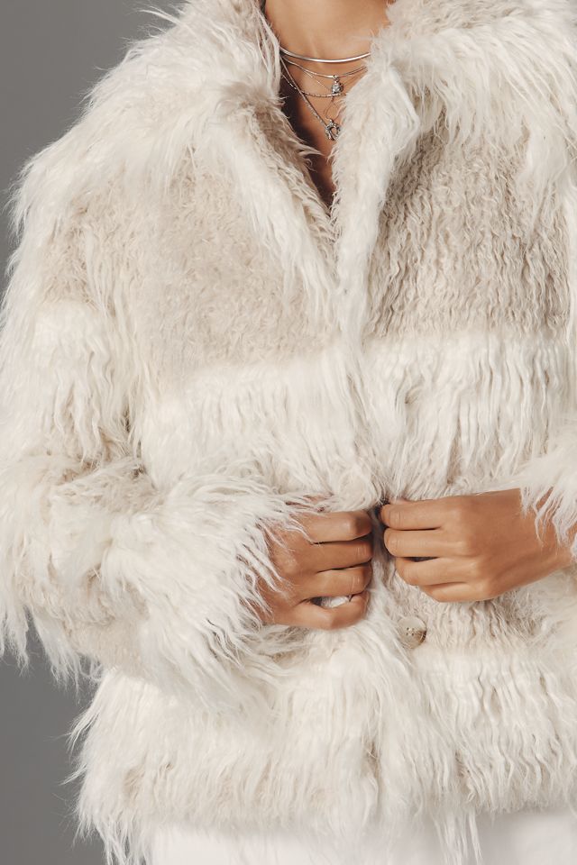 Pilcro Shaggy Faux-Fur Coat #2