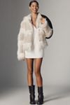 Pilcro Shaggy Faux-Fur Coat