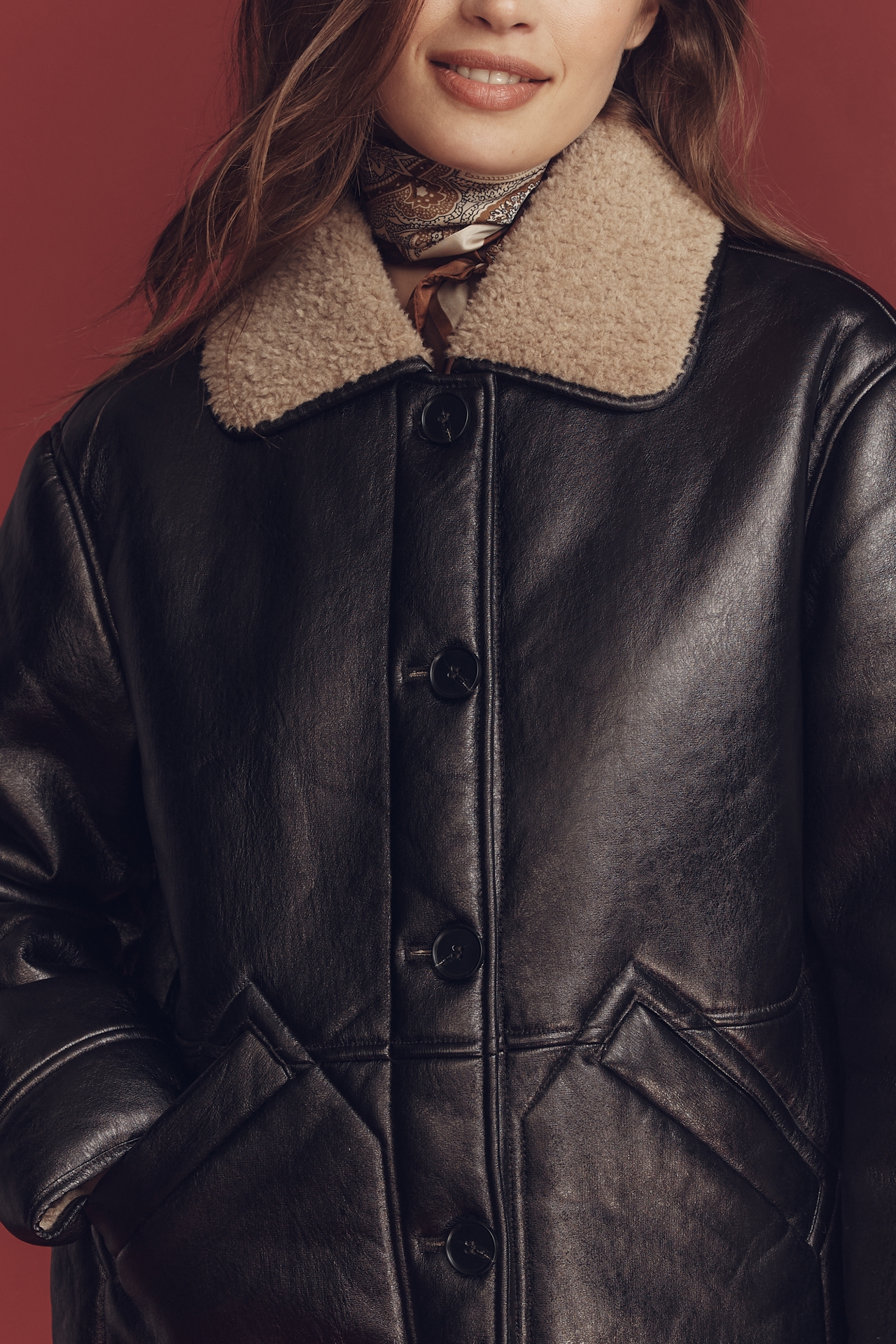 Maeve Faux-Shearling Jacket