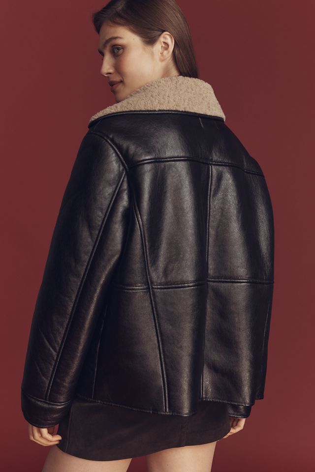 Maeve Faux-Shearling Jacket #4