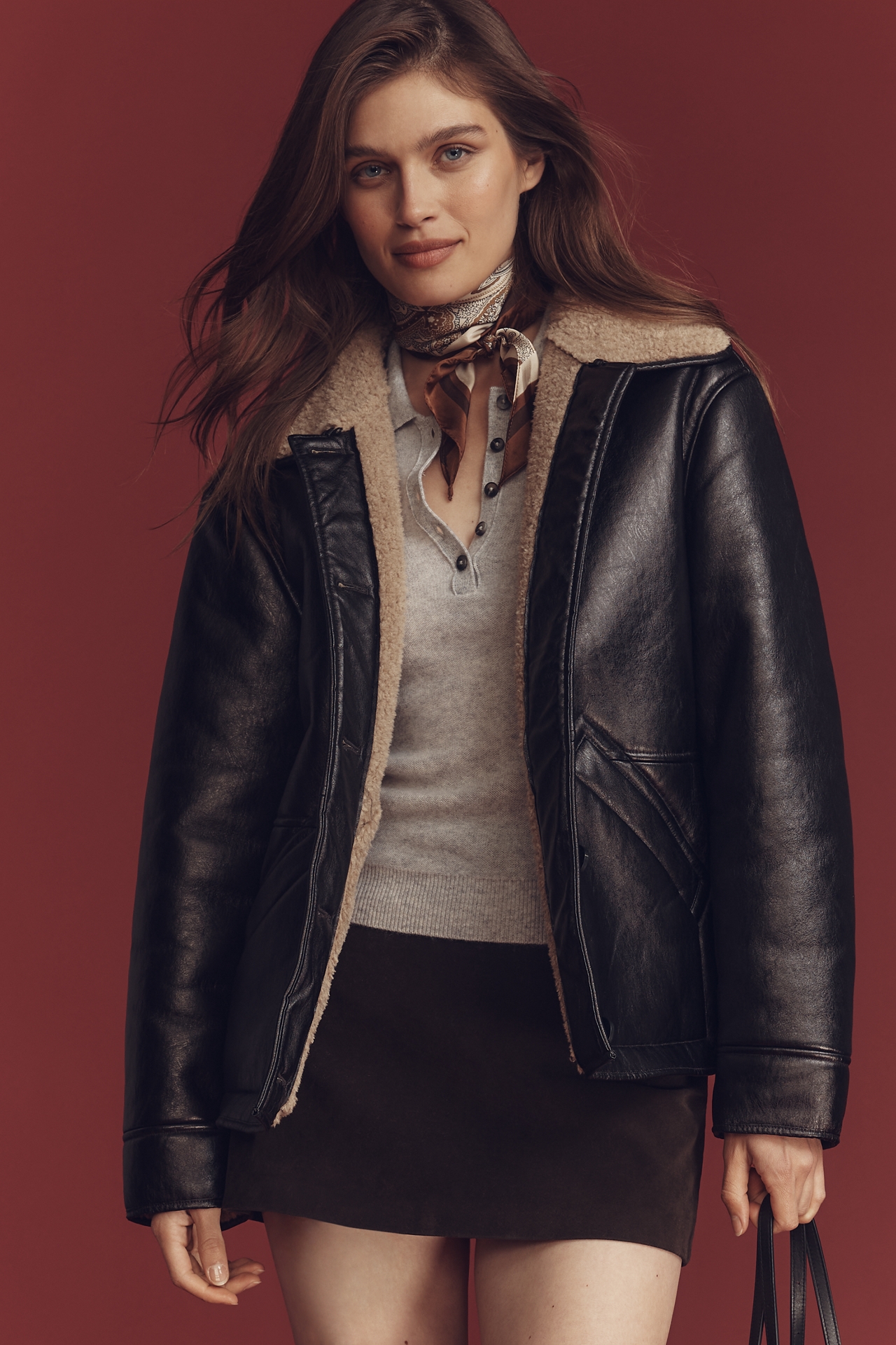 Maeve Faux-Shearling Jacket