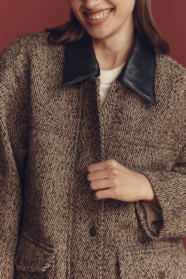 Pilcro Wool Blend Barn Jacket #3