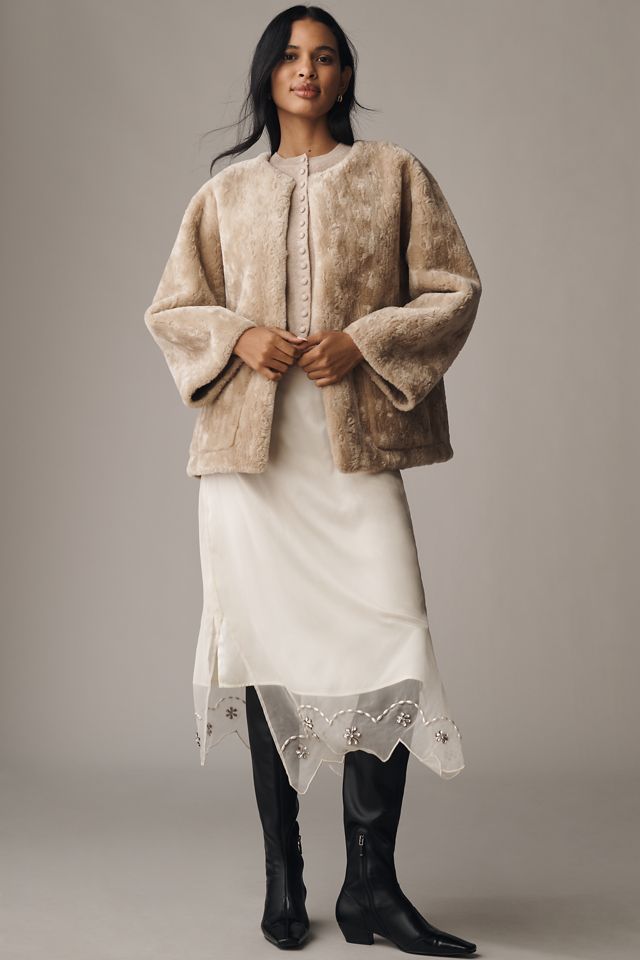 Maeve Faux-Fur Teddy Coat #3