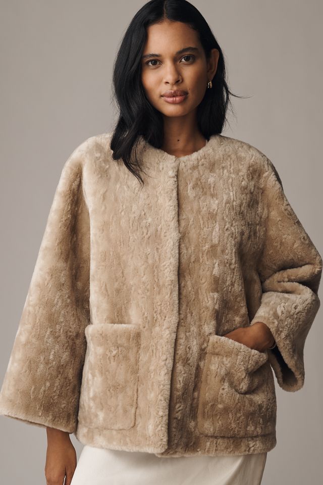 Maeve Faux-Fur Teddy Coat #1