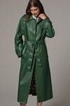 Maeve Faux-Leather Car Coat
