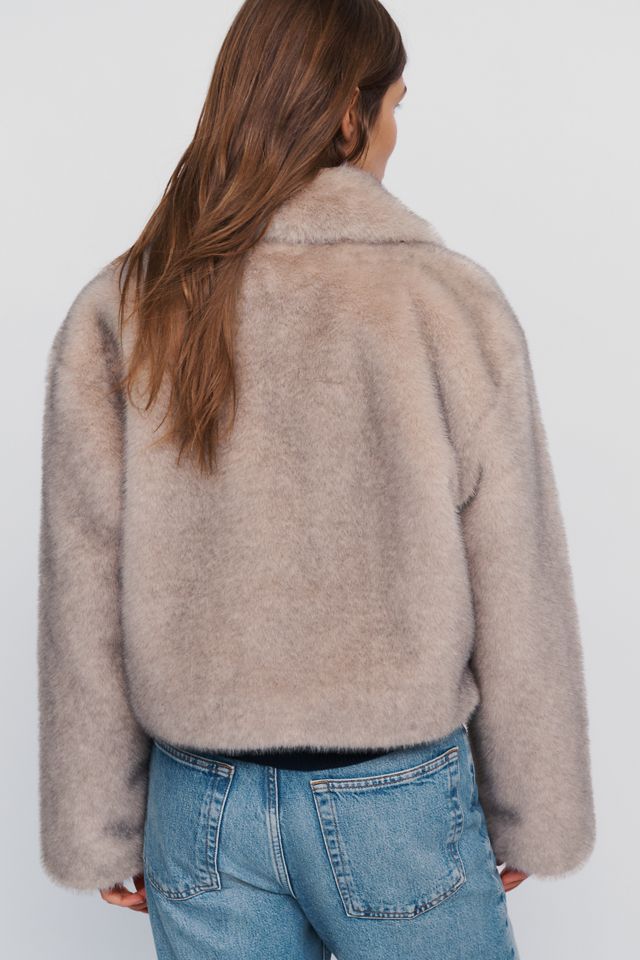 Manteau court en fausse fourrure Maeve #4