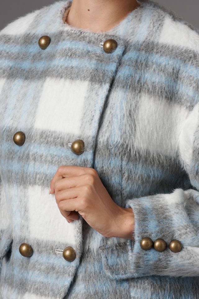 Maeve Plaid Wool Blend Jacket #1