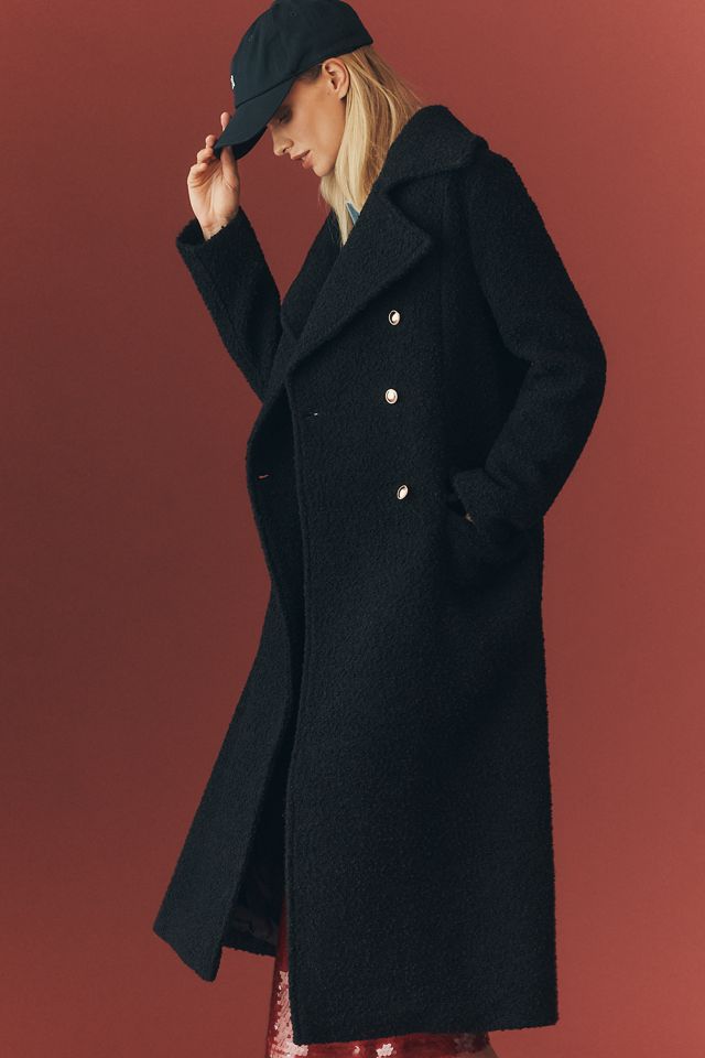 Maeve Sculpted Wool Blend Double-Breasted Coat #3