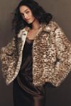By Anthropologie Embellished Faux Fur Jacket