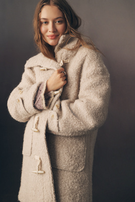 【COS コス】HOODED WOOL DUFFLE COAT ベージュ COS Hooded Wool Duffle Coat | endource