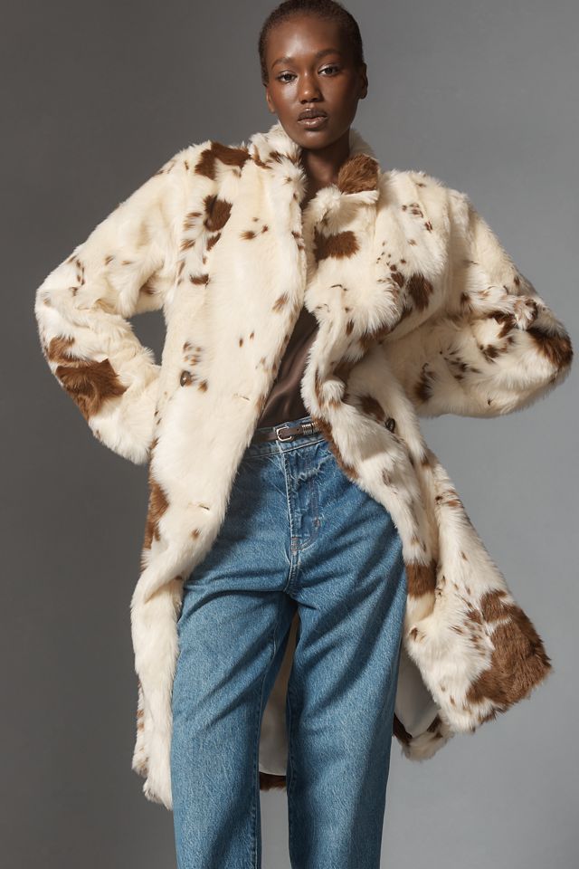 Maeve Grand Glam Faux Fur Coat #1