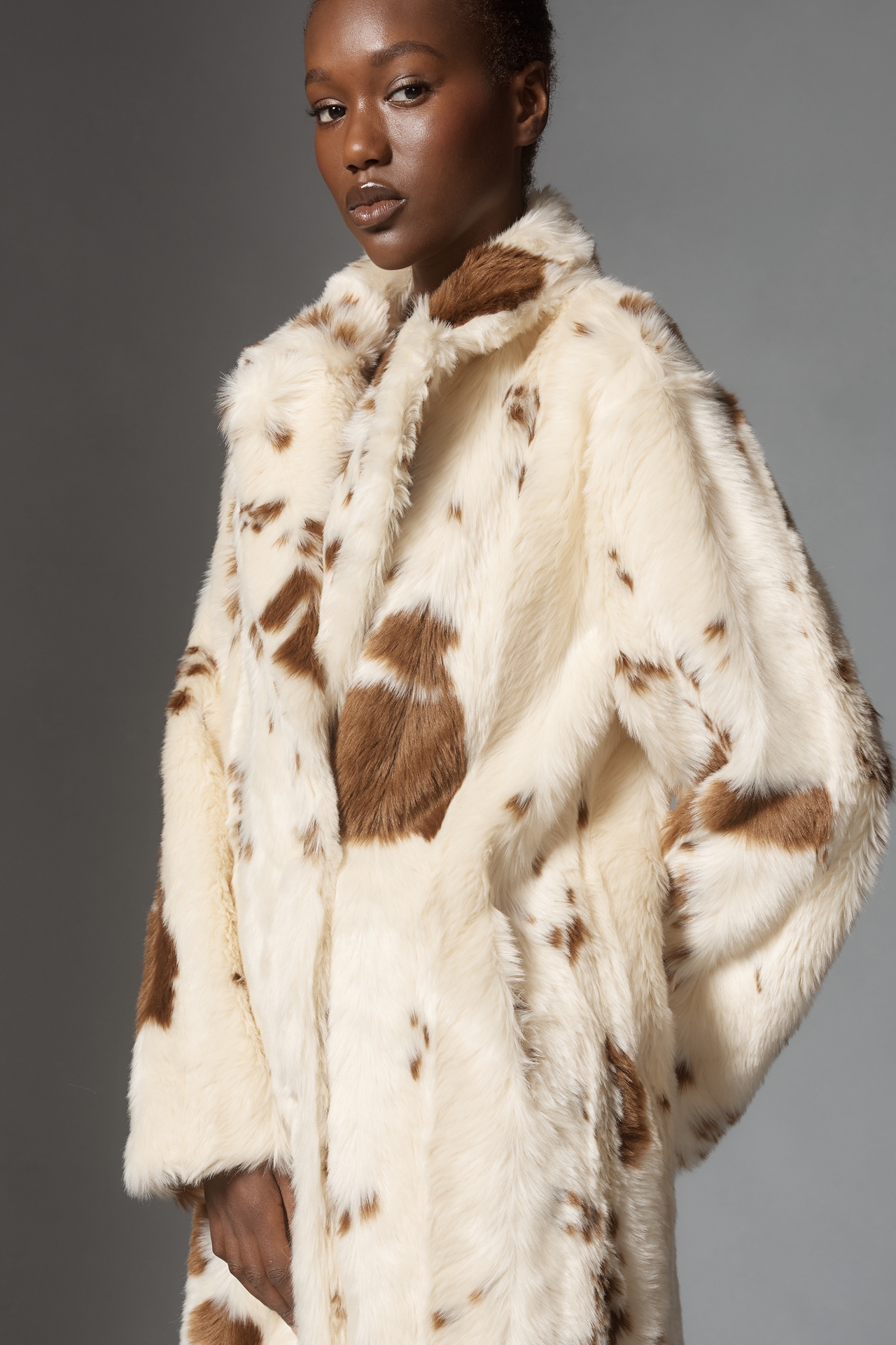 Maeve Grand Glam Faux Fur Coat