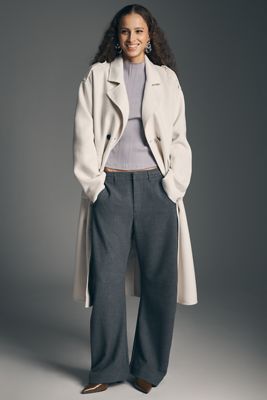 Theory Oversized Double-Breasted Trench Coat | Anthropologie