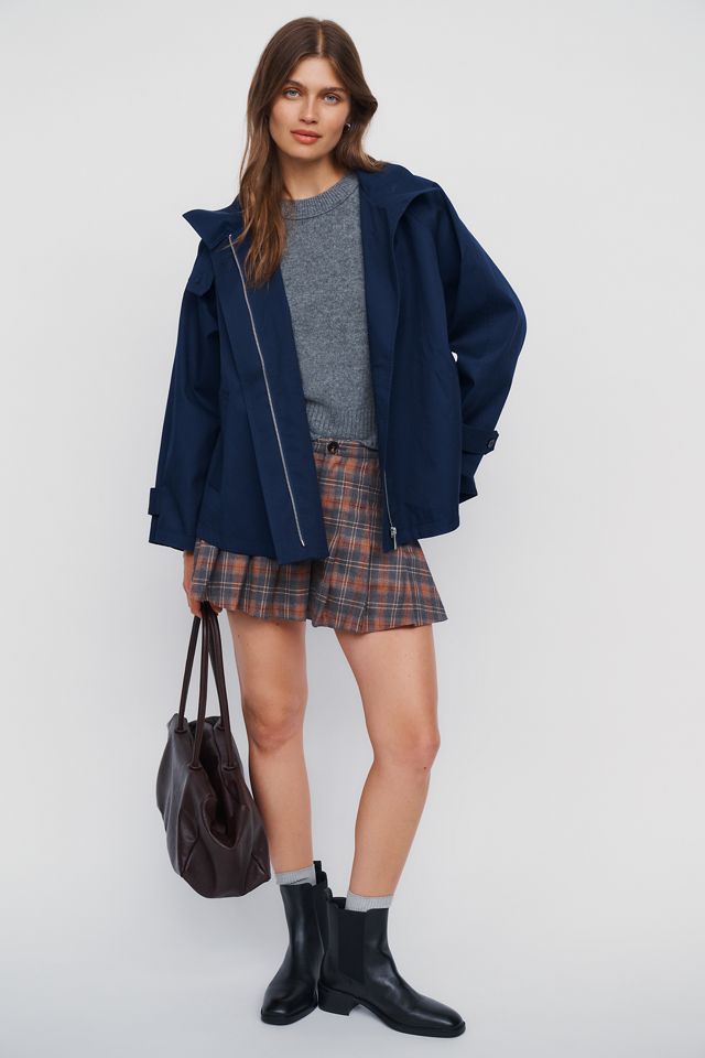 Maeve Lyonne Funnel-Neck Cape Jacket #1