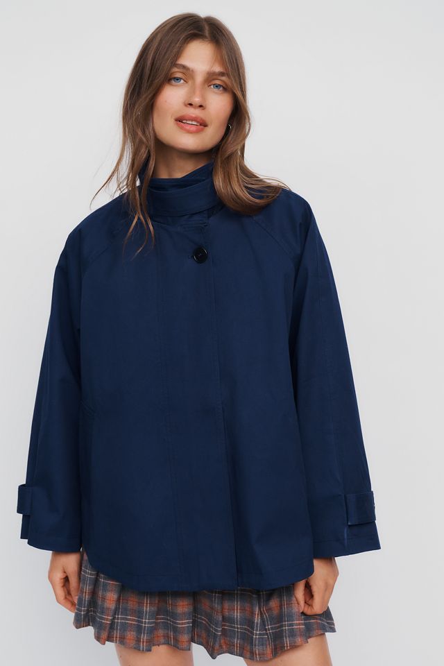 Maeve Lyonne Funnel-Neck Cape Jacket #5