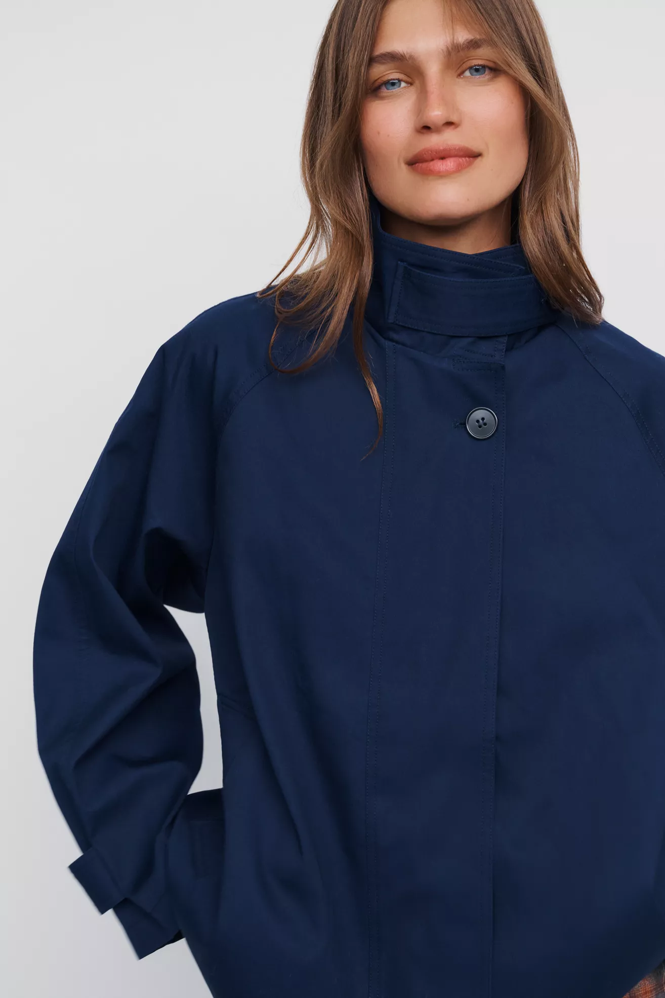 Maeve Lyonne Funnel Neck Cape Jacket