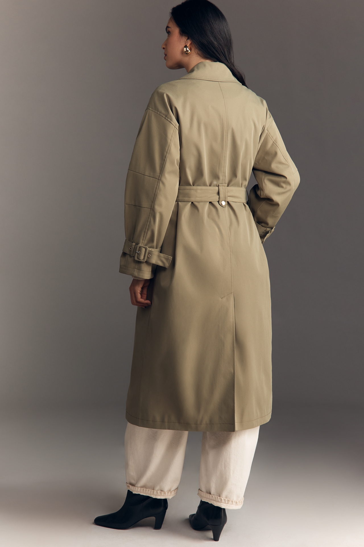Maeve Belted Long Trench Coat