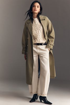 Nami Textured Trench Coat | Anthropologie UK