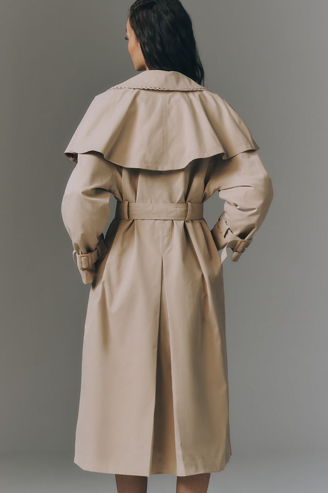 By Anthropologie Capelet Trench Coat #1