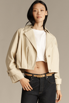 Maeve Cropped Trench Coat