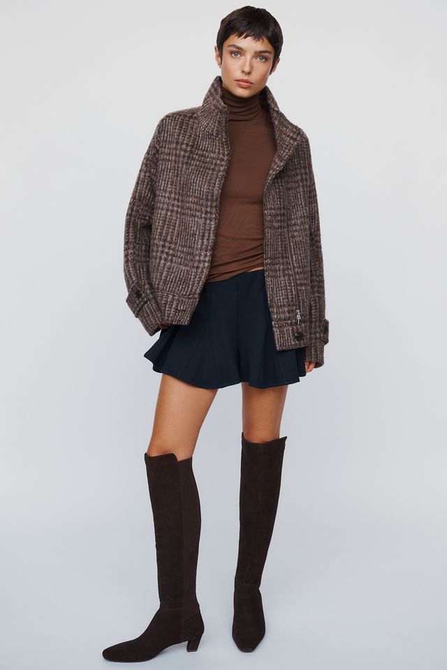Maeve Funnel-Neck Coat #4