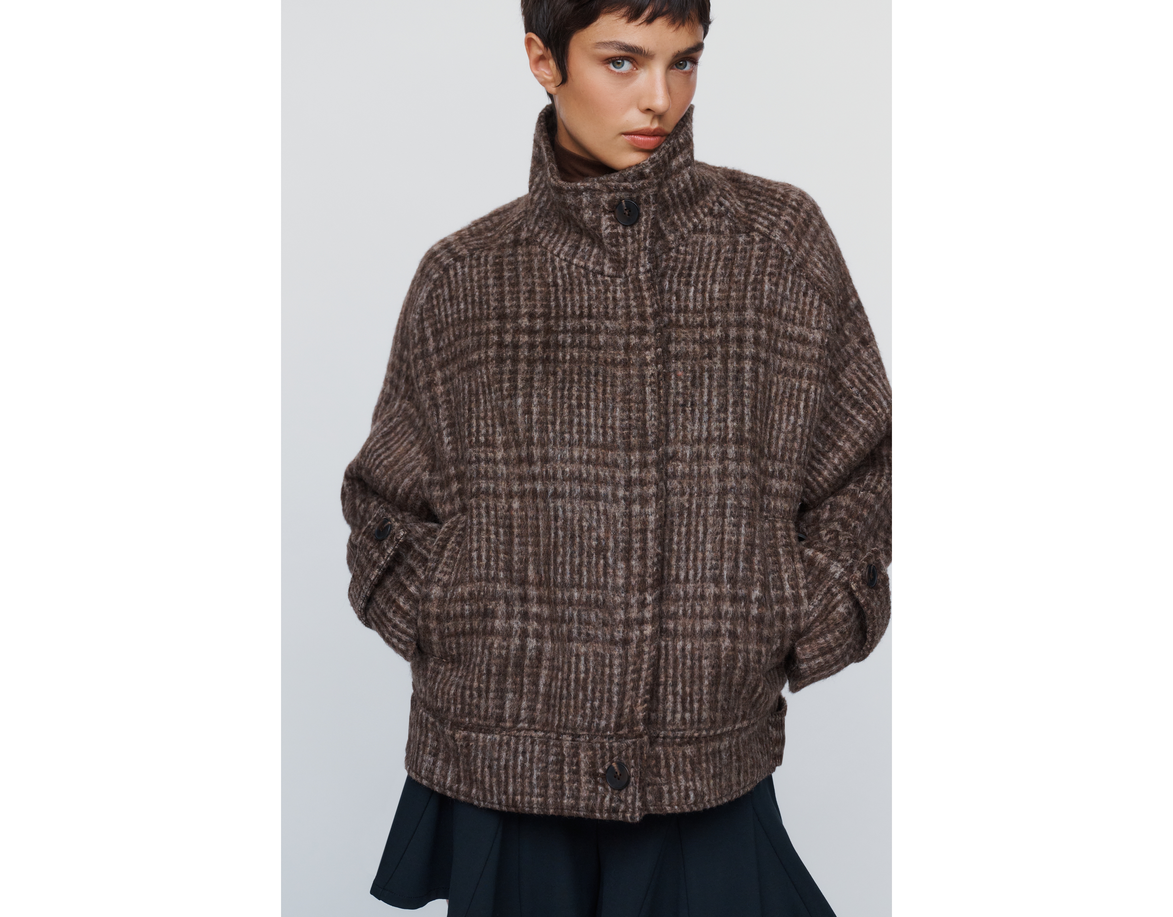 Maeve Funnel Neck Coat