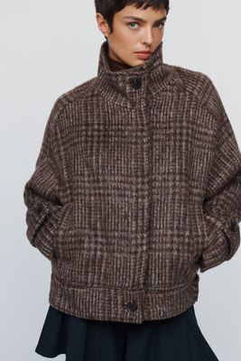 Maeve Funnel-Neck Coat