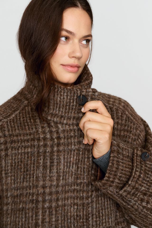 Maeve Funnel Neck Coat #7