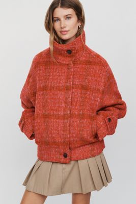 Maeve Funnel Neck Coat