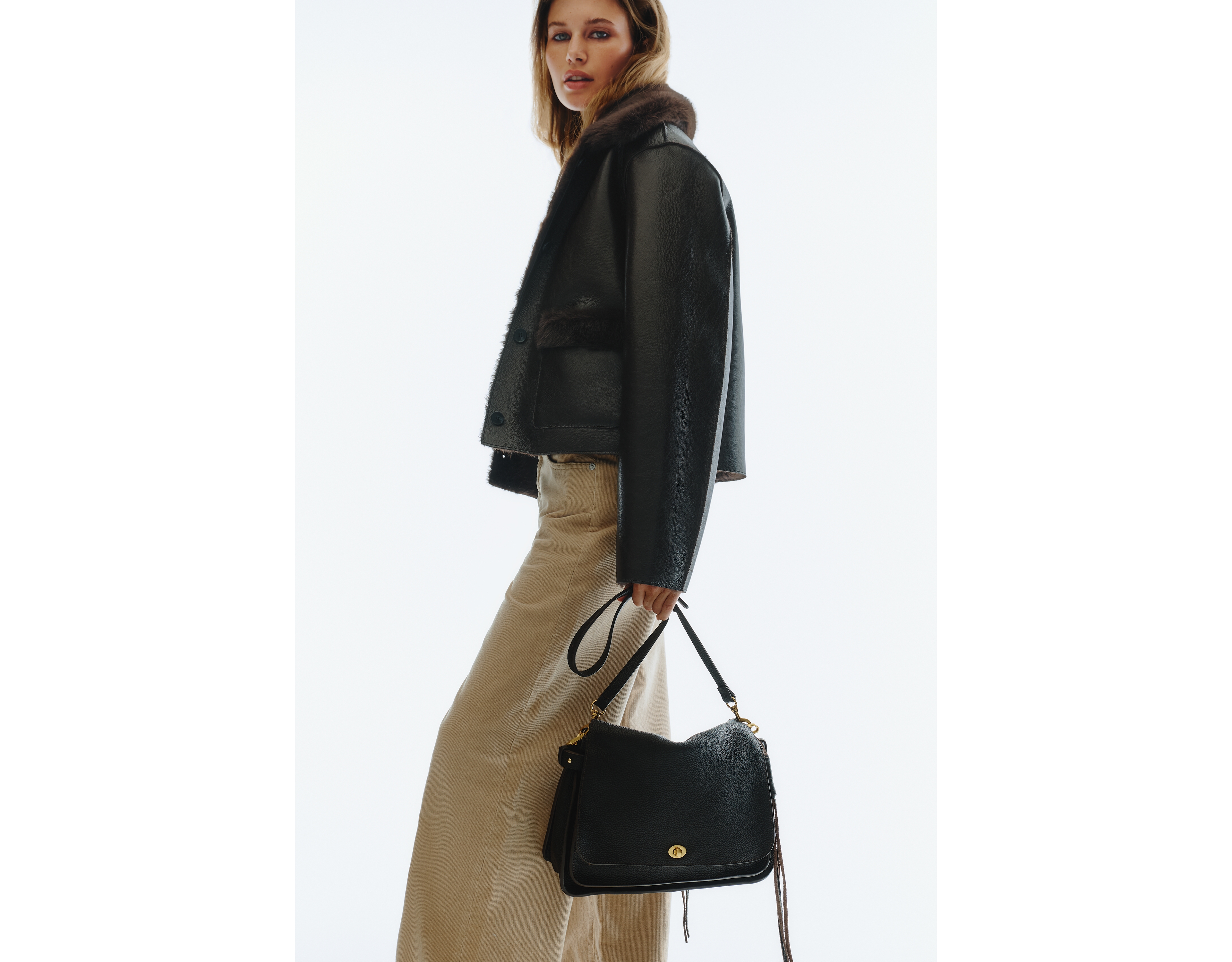 Maeve Reversible Faux Shearling Jacket