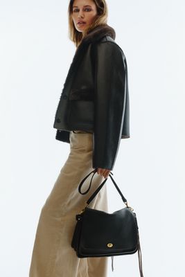 Maeve Reversible Faux Shearling Jacket