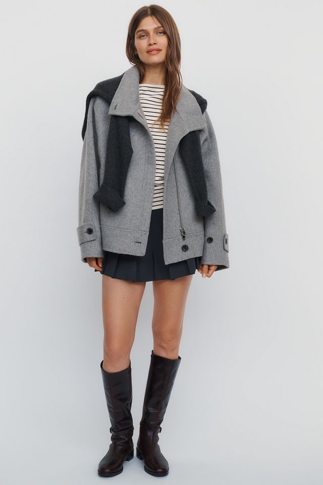 Maeve Funnel-Neck Jacket #1
