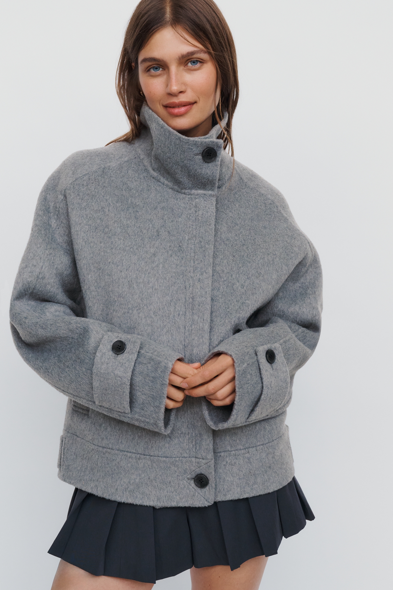 Maeve Funnel-Neck Jacket