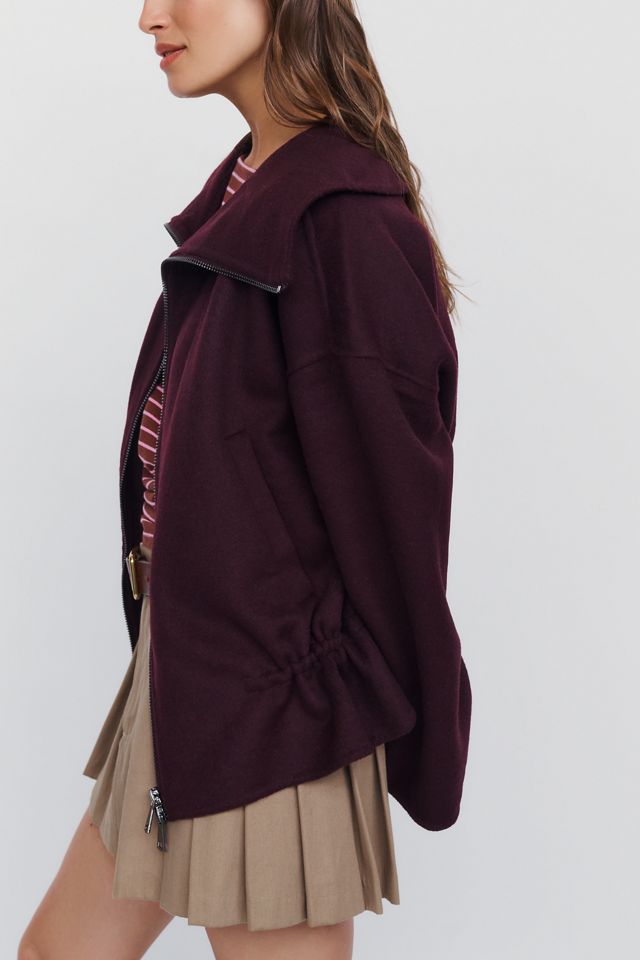 Maeve Peplum Funnel Neck Jacket #4