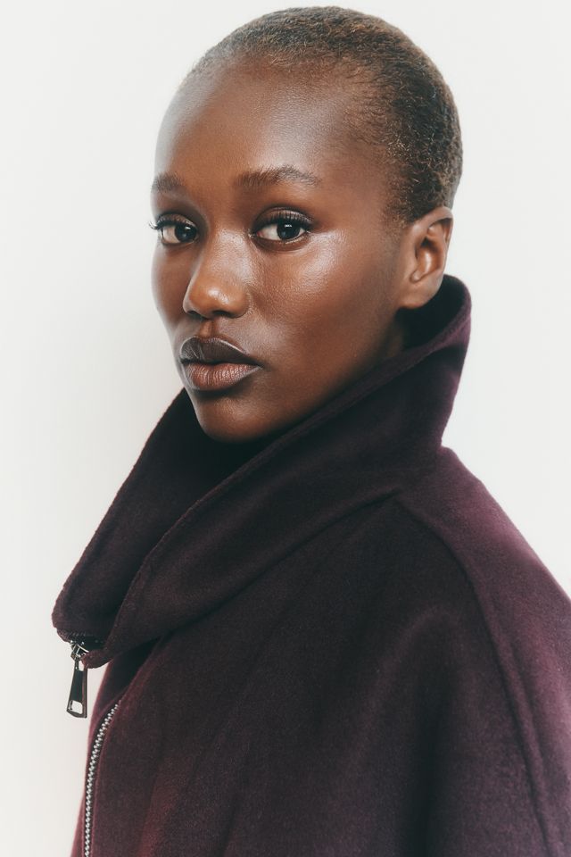 Maeve Peplum Funnel Neck Jacket #7
