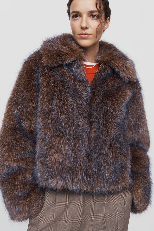 By Anthropologie Faux Fur Coat #1
