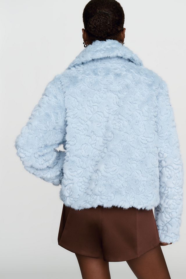 By Anthropologie Faux Fur Bomber Jacket #3