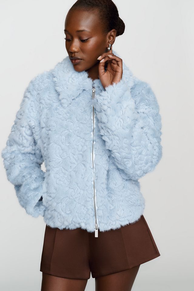 By Anthropologie Faux Fur Bomber Jacket | Anthropologie