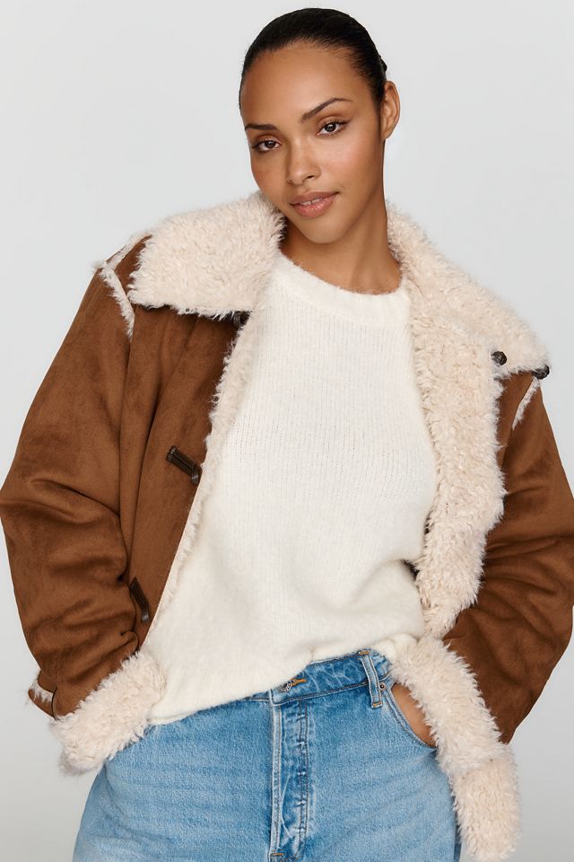 Chaqueta de Gamuza Sintética By Anthropologie #5