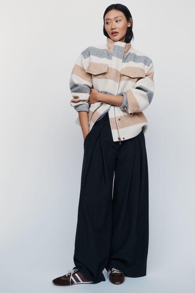 Pilcro Wool Blend Funnel Neck Coat #2