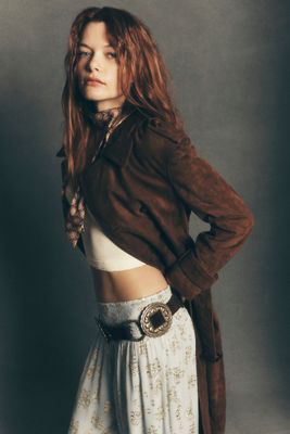 Walter Baker Jerome Suede Trench Coat