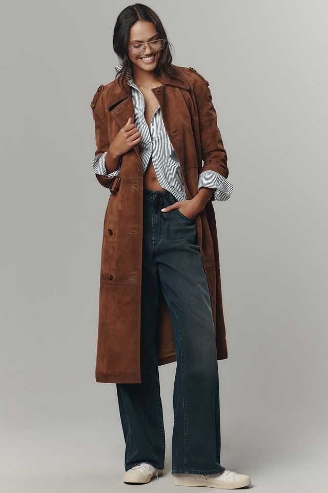 Walter Baker Jerome Suede Trench Coat #3