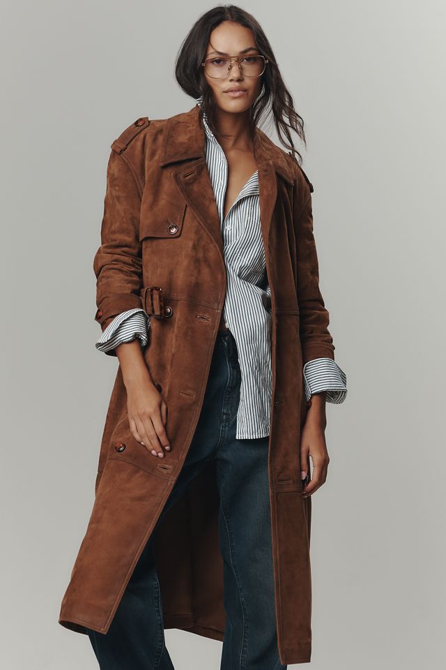Walter Baker Jerome Suede Trench Coat #1